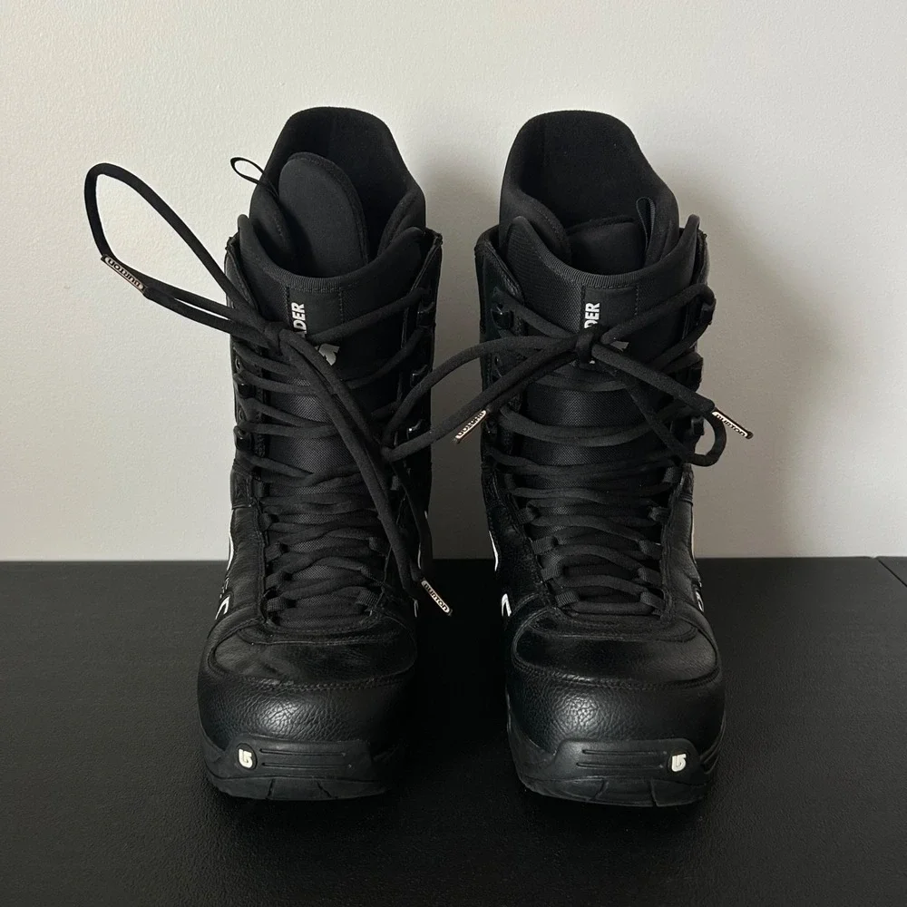 Burton Invader Men's Snowboard Boots Mens 12 US Black White Speed Zone Lacing
